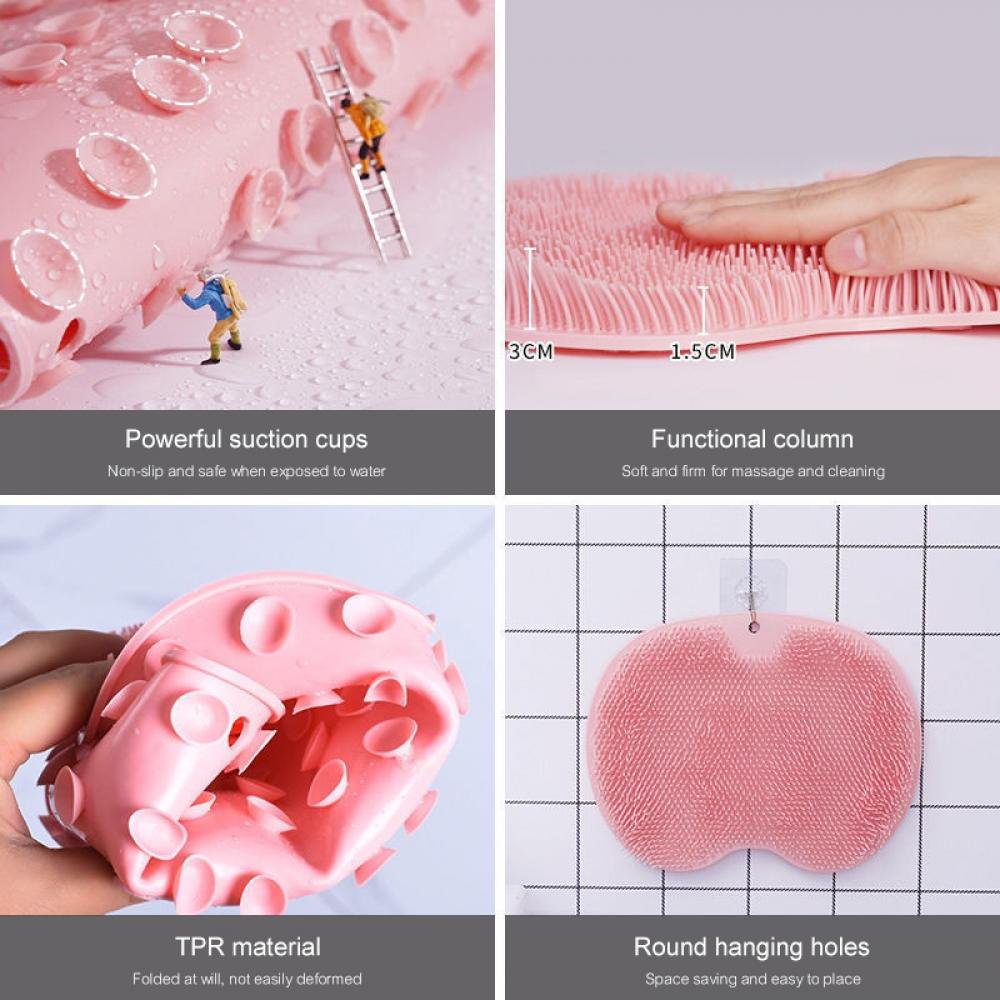 ( Buy 1 get 1 Free ) Silicone Body Back Scrubber for Skin Deep Cleaning